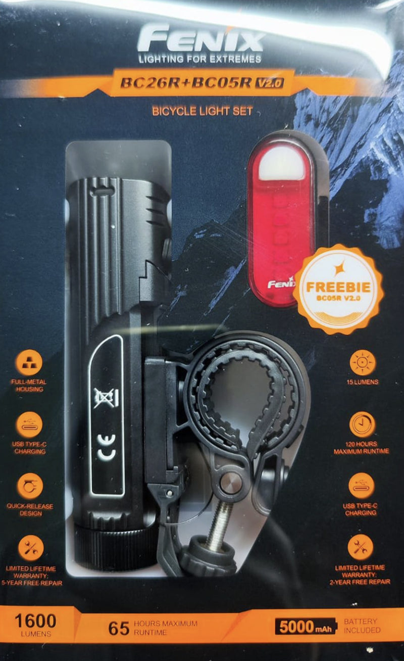 KIT Linterna Fenix BC26R + BC05R V2.0