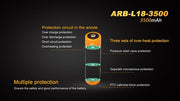 Bateria Fenix 18650 de 3500 mAh ARB-L18-3500