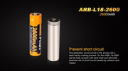 Bateria Fenix 18650 de 2600 mAh ARB-L18-2600