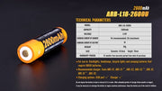 Bateria Fenix 18650 de 2600 mAh ARB-L18-2600U