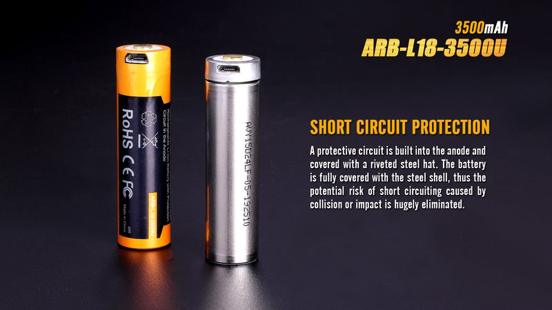 Bateria Fenix 18650 de 3500 mAh ARB-L18-3500U