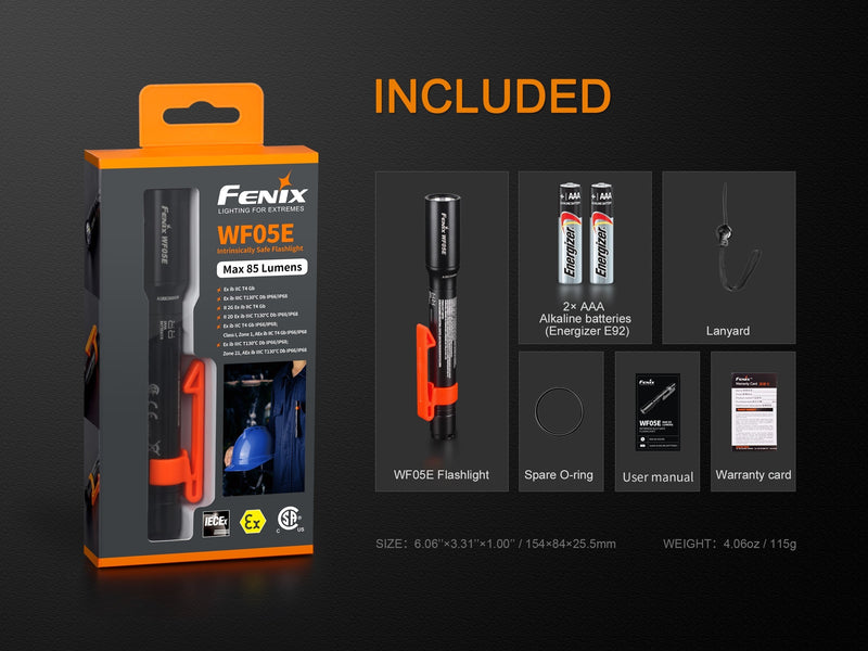 Linterna anti explosiva Fenix WF05E