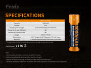 Bateria Fenix 21700 de 5000 mAh ARB-L21-5000U
