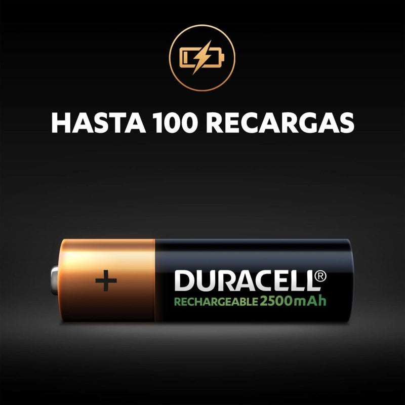 Pilas Duracell AA de 2500 mAh