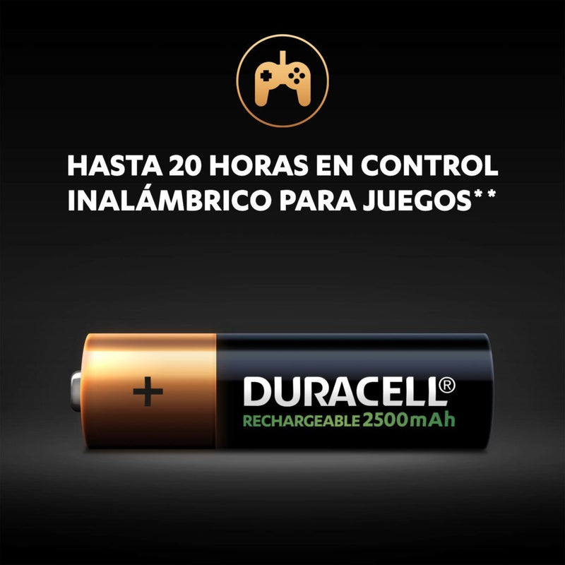 Pilas Duracell AA de 2500 mAh