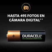 Pilas Duracell AA de 2500 mAh
