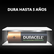 Pilas Duracell AA de 2500 mAh
