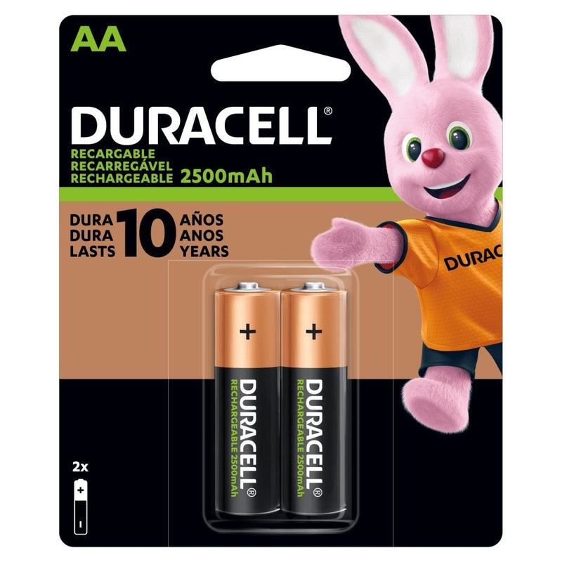 Pilas Duracell AA de 2500 mAh