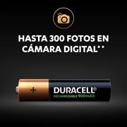 Pilas Recargables Duracell AAA de 900 mAh