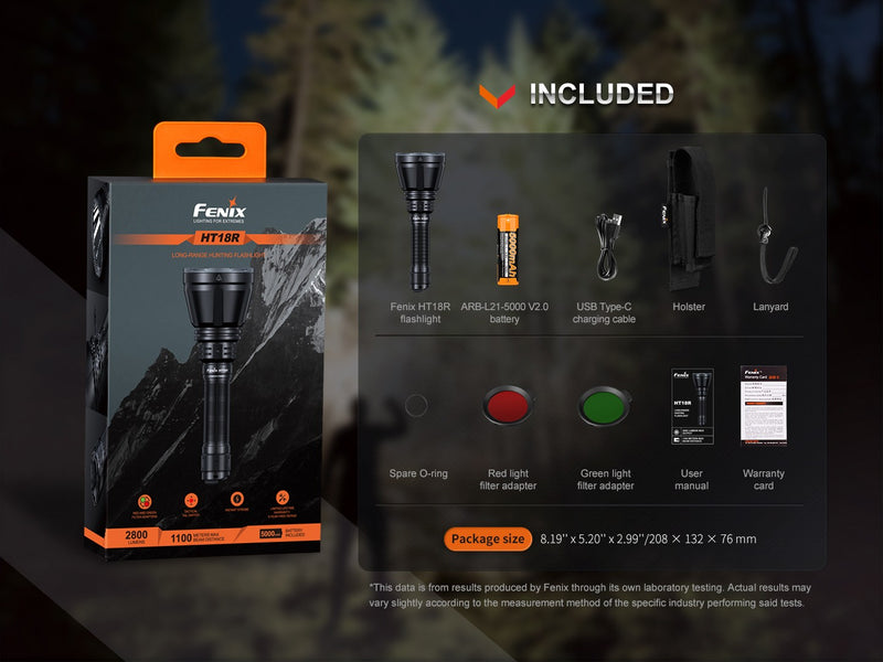 Linterna Fenix HT18R HUNTING KIT