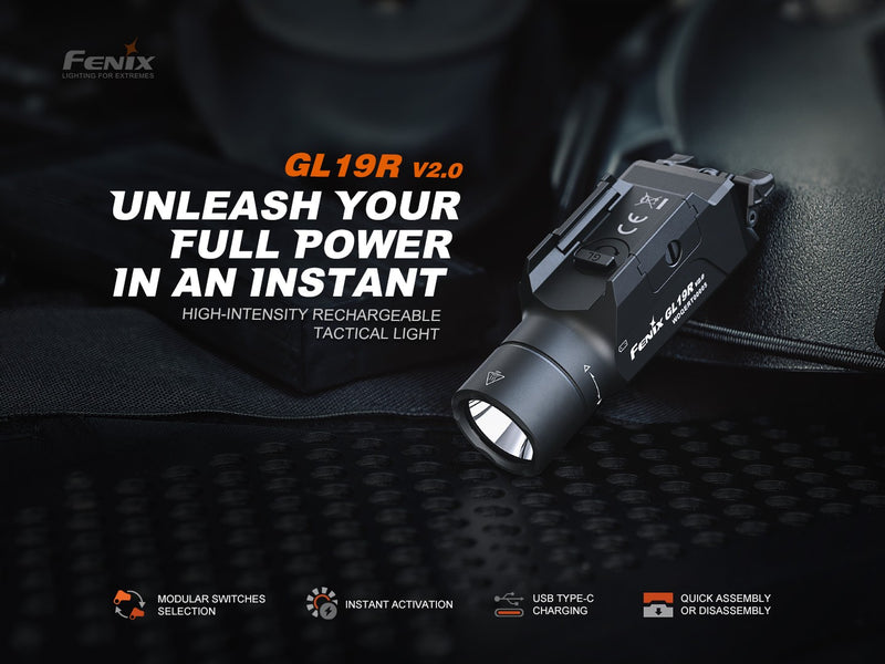 Linterna Fenix para pistolas GL19R V2.0