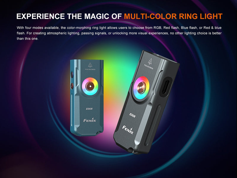Linterna Recargable Fenix E06R verde