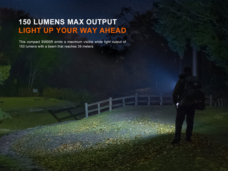 Linterna Recargable Fenix SW05R-UV verde