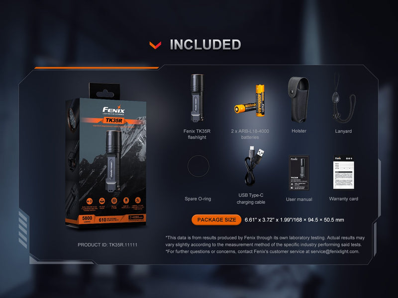 Linterna Led Fenix TK35R