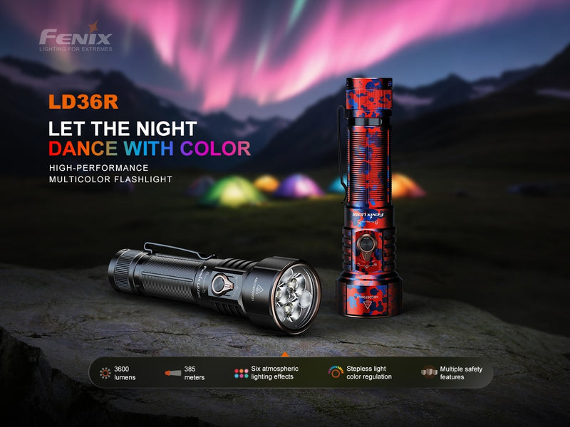 Linterna Fenix LD36R CAMO ROJA