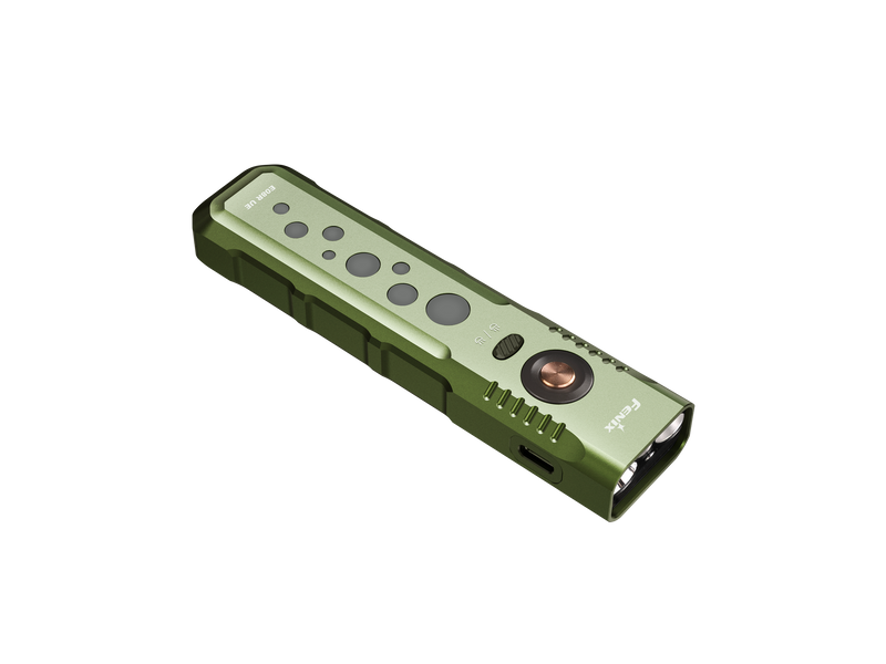 Linterna Recargable Fenix E08R UE VERDE OLIVA