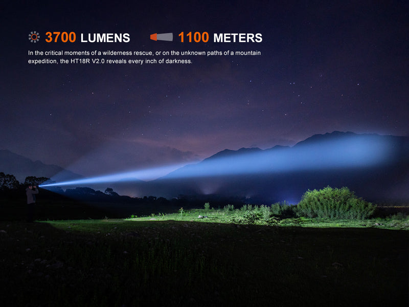 Linterna Fenix HT18R V2.0 3700 LUMENES