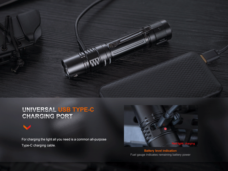 Kit Linterna Fenix PD36R Pro + E03R V2.0 GRIS (BOGO)