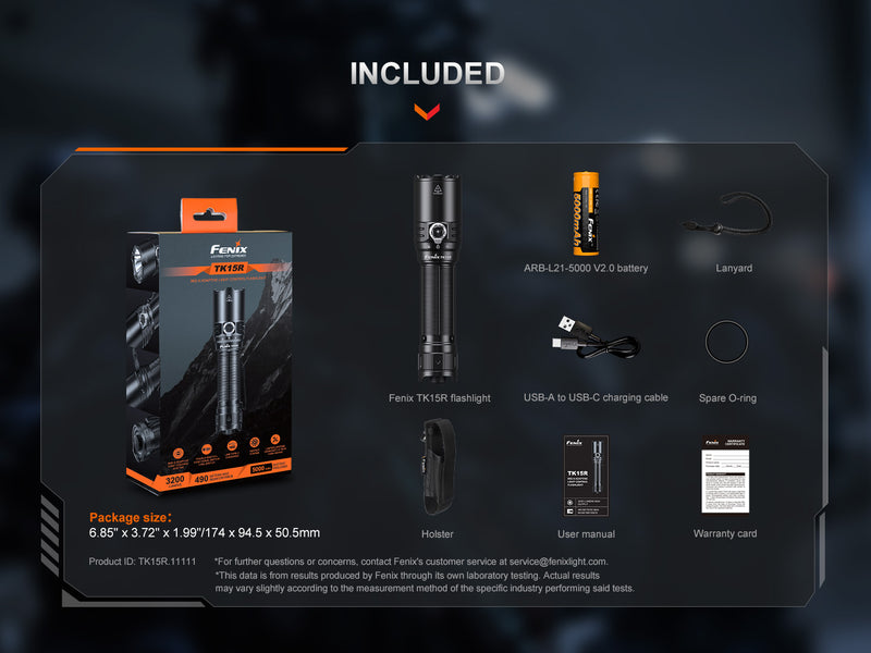 Linterna Tactica Led Fenix TK15R