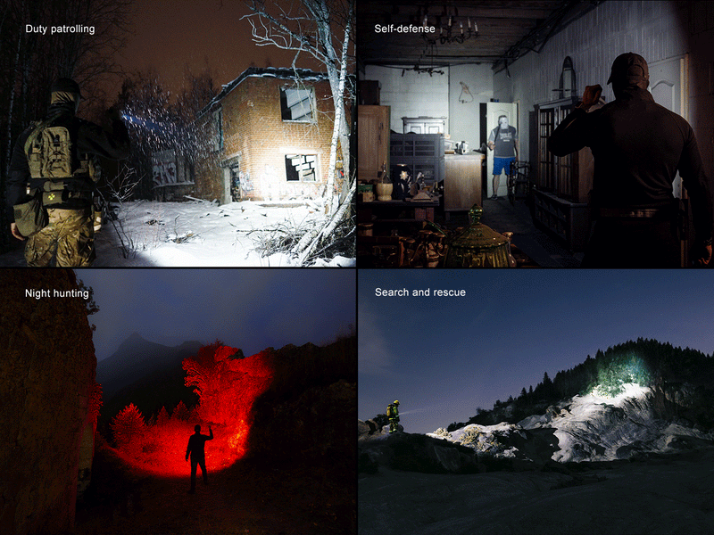 Linterna Led Fenix TK35R RED