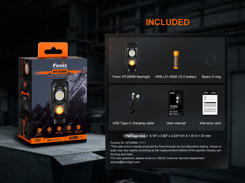 Linterna de trabajo Fenix WT26RM