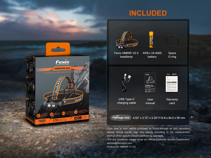 Linterna Frontal Fenix HM60R V2.0