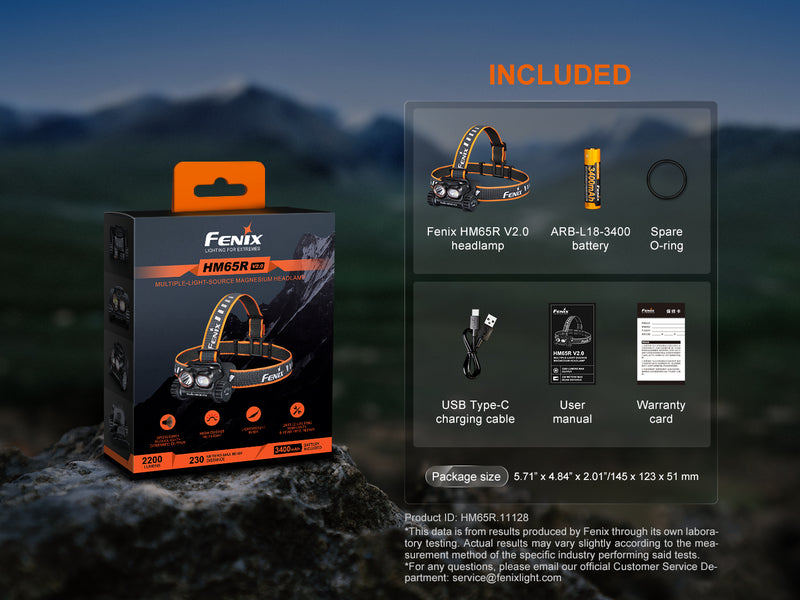 Linterna Frontal Fenix HM65R V2.0