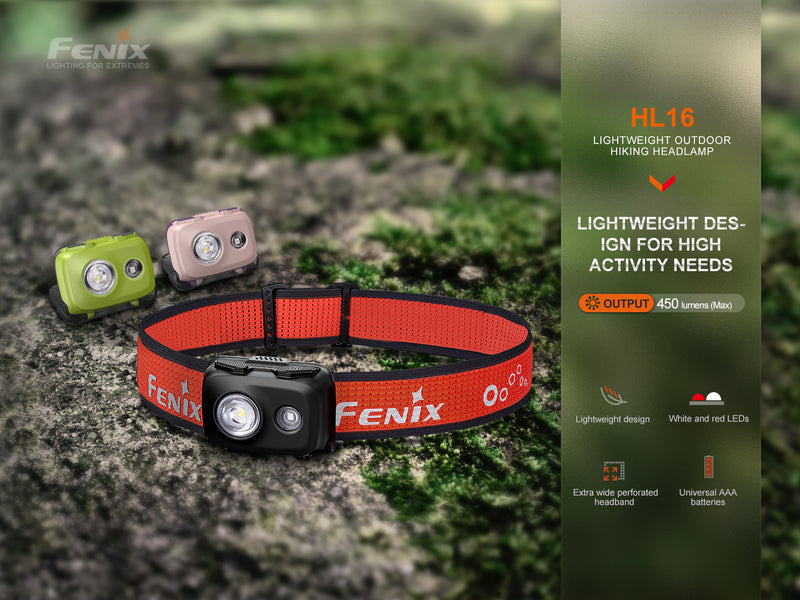 Linterna Frontal Fenix HL16 Verde