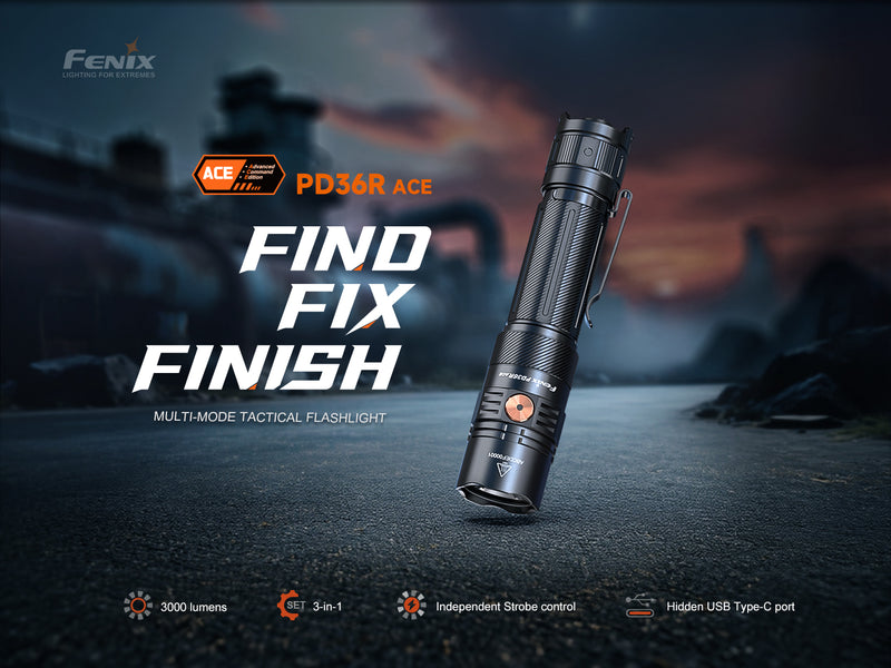 Linterna Recargable Tactica Fenix PD36R ACE
