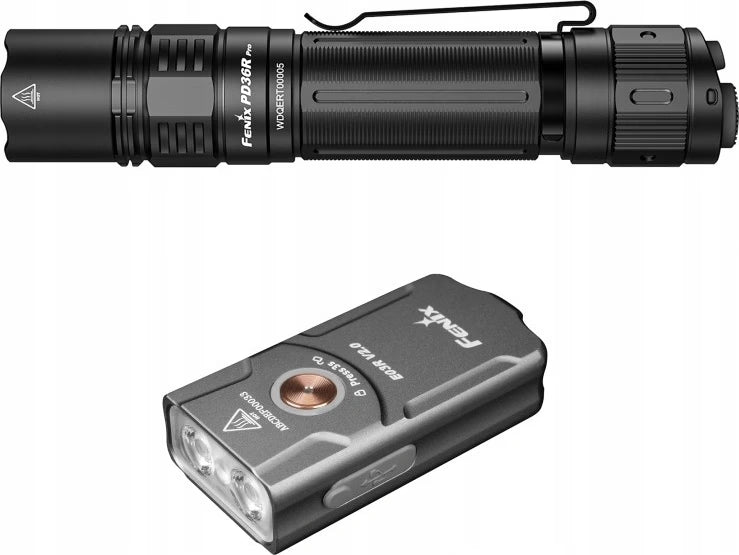 Kit Linterna Fenix PD36R Pro + E03R V2.0 GRIS (BOGO)